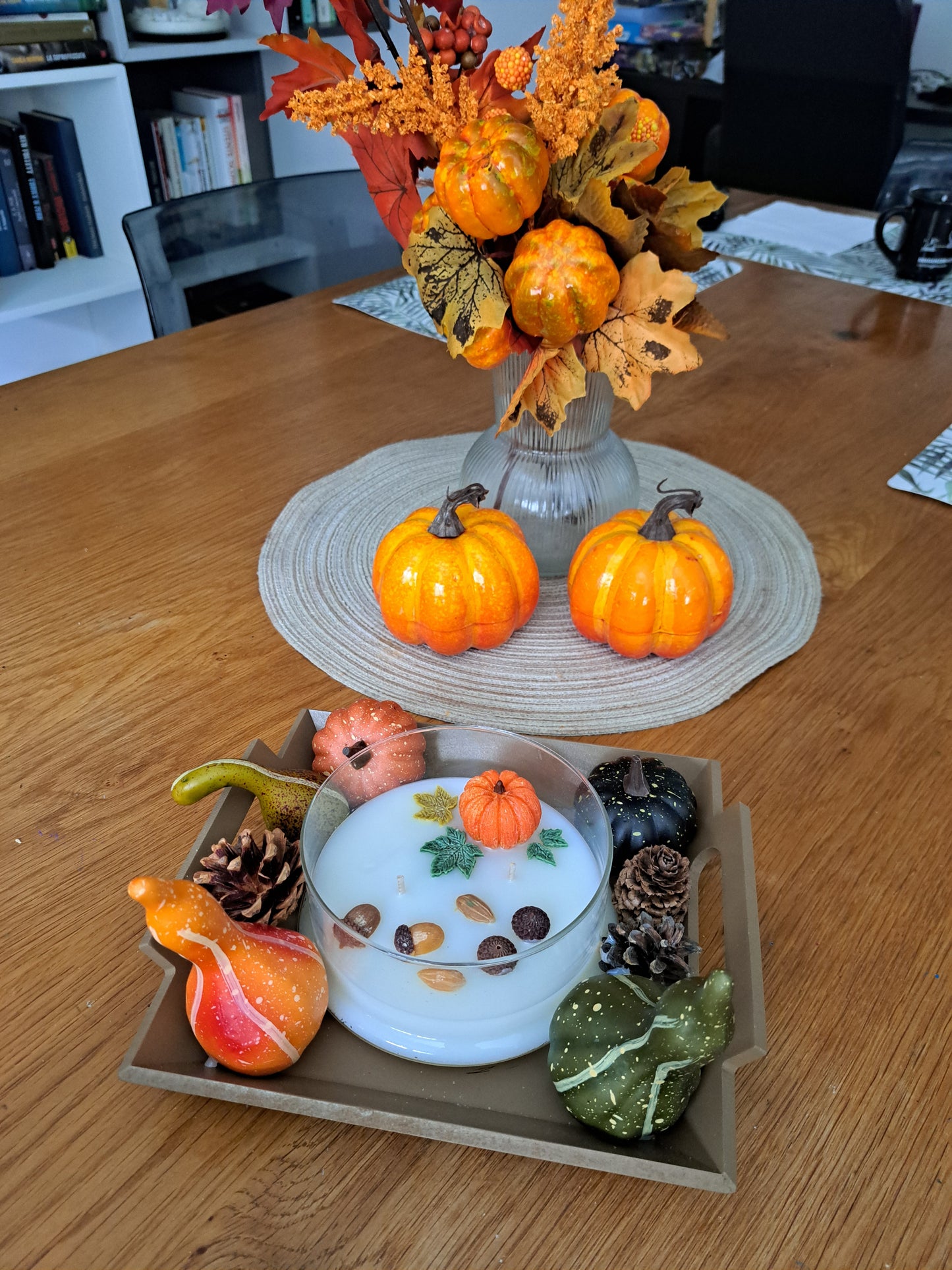 Centrotavola candela Autunno