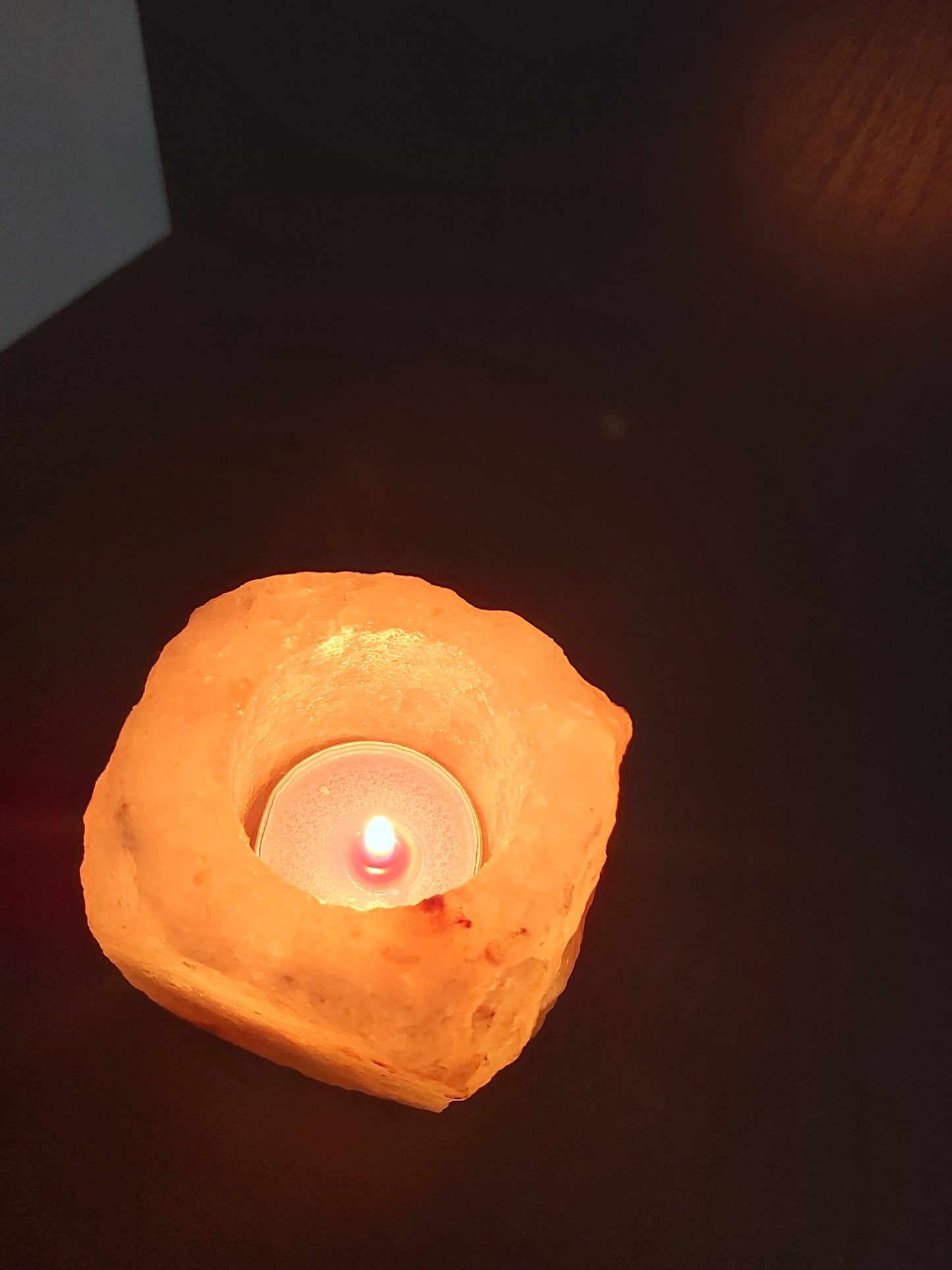 candele con lampada di sale