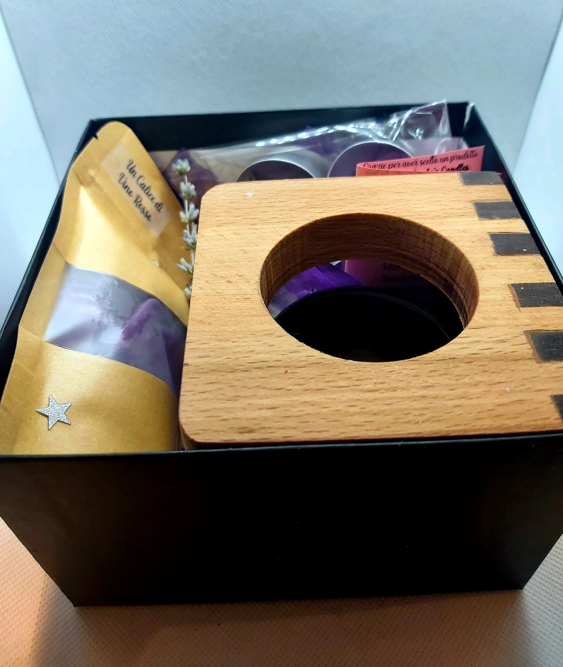 Box bruciaessenze in legno idea regalo – Giada's Candles