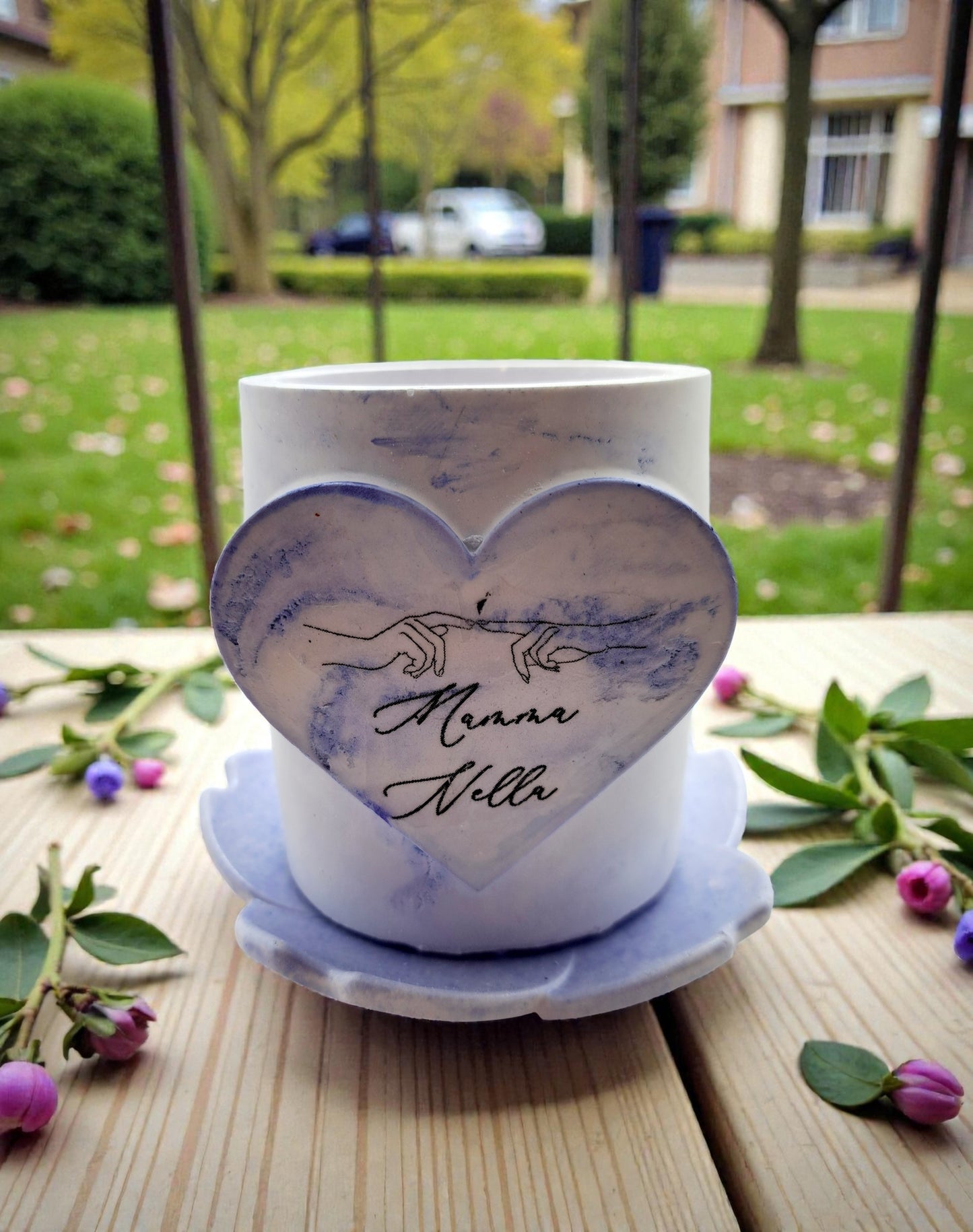 Barattolo Cuore con Scritta Personalizzata