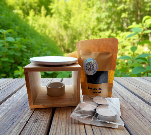 Box bruciaessenze in legno idea regalo